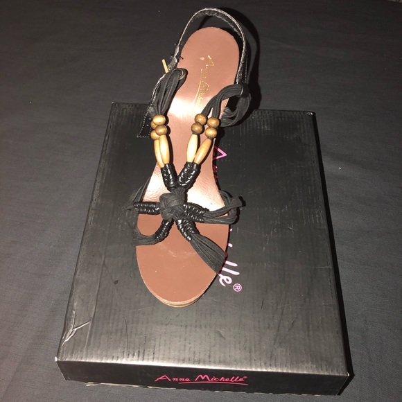 Anne Michelle Shoes - Wooden Heels